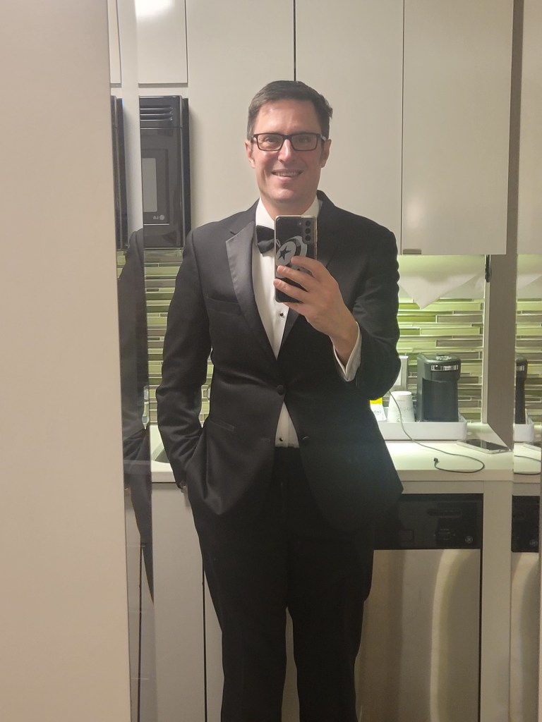 Chad Fenner preparing for a TR conference