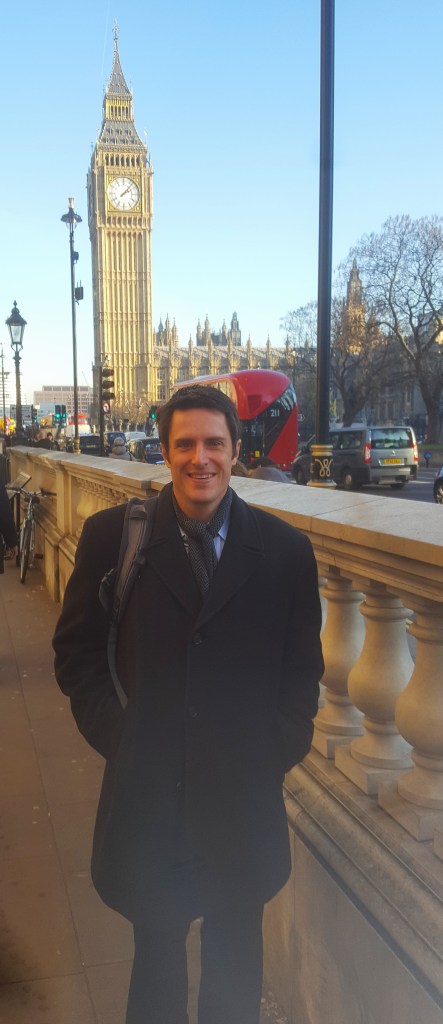 Chad Fenner on an executive trip to London